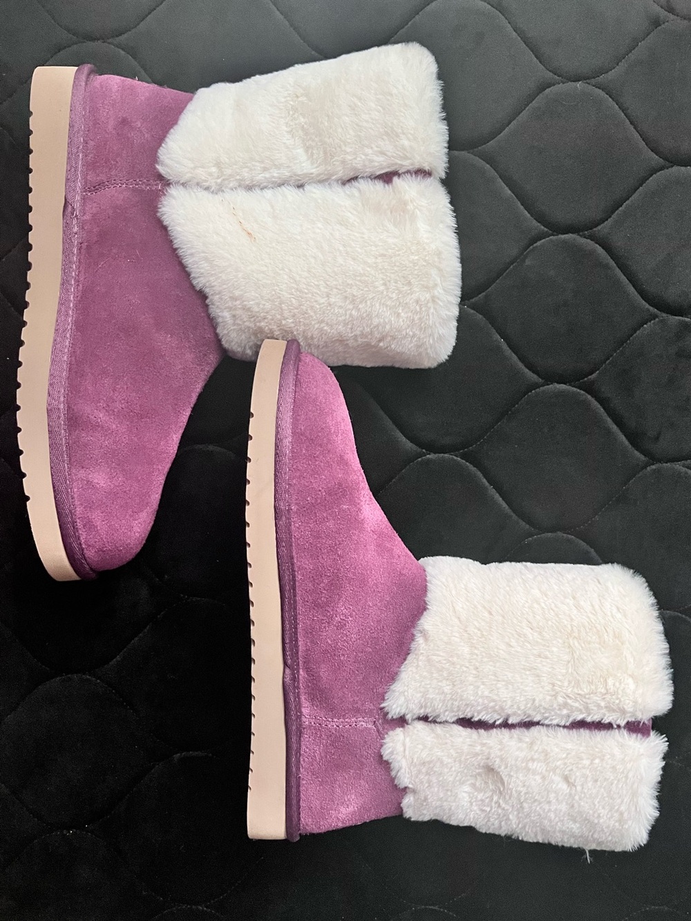 KOOLABURRA by UGG Aubrei Cozy Suede Boots Size 9 in Plum
